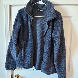 Columbia Charcoal Textured Fleece Jacket